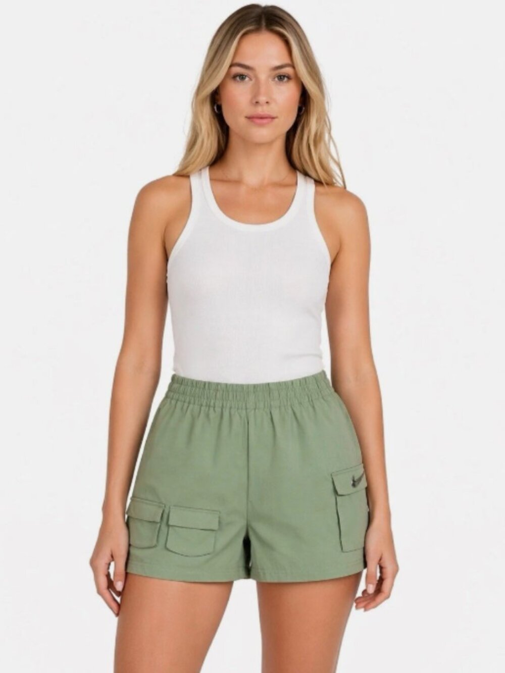 Nike Women's Utility Cargo Shorts in Sage XS